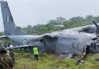 Breaking .....NAF aircraft crashes in Ondo, 32 aboard