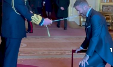 Beckham Knighted by King Charles III