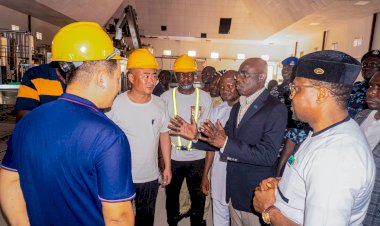 Gov Alia inspects Food Basket Brewery, approves training of 12 Benue youths in China