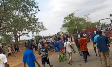 Protest rocks JoSTUM as students shut main gate over NELFUND disbursement