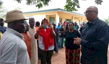 Peter Obi visits Otukpo-Nobi, condoles with victims of Benue attack