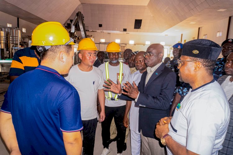 Gov Alia inspects Food Basket Brewery, approves training of 12 Benue youths in China