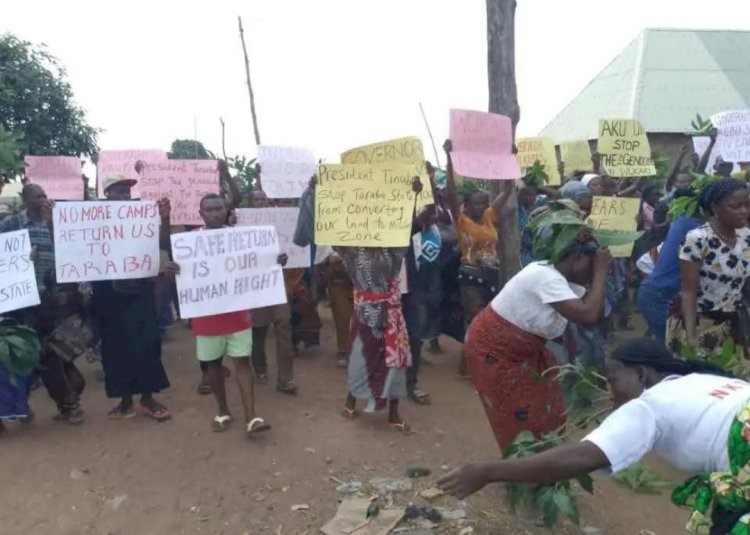 Over 150,000 Tiv speaking people displaced in Taraba State, as IDPs protest in Benue