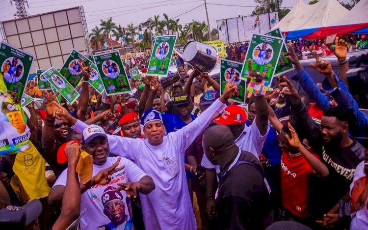 Benue 2027: Byuan leads “Bucket Revolution,” promises 2 million votes for Tinubu