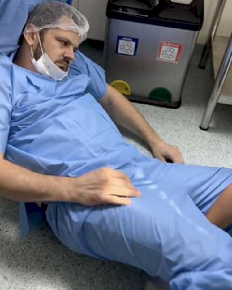 Man follows wife to delivery room, faints as baby started coming
