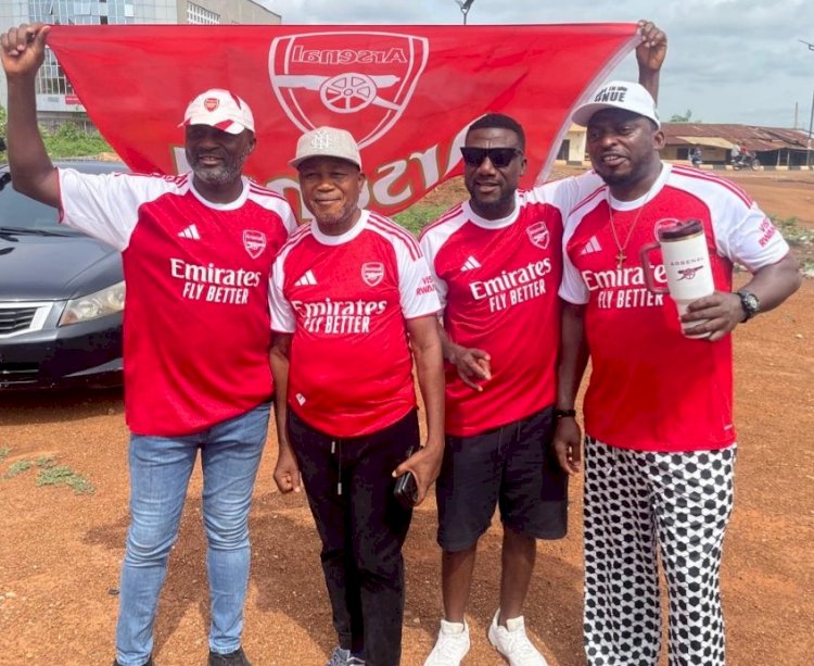 When thousands of excited Arsenal fans painted Makurdi red after historic EPL title win