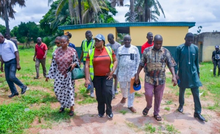 Benue SUBEB Chairman demands correction of defects in UBEC-funded school projects, as she inspects ongoing work