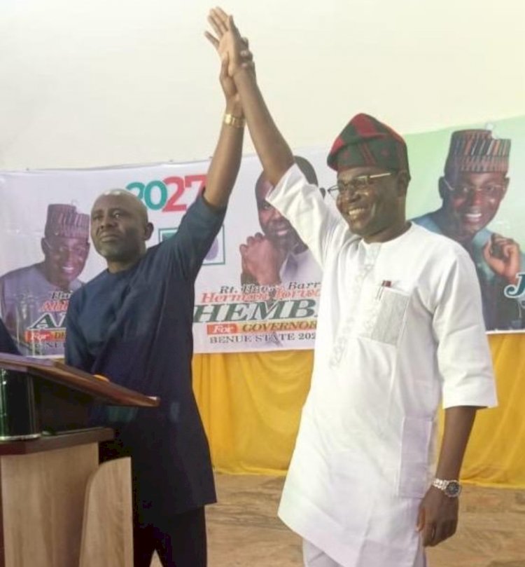 2027: I'll hand over to Benue South after four years, says ADC gov'ship candidate Hembe