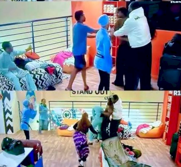 BBNaija: Shirt dispute sparks exchange of blows between Keivo, Tram